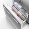 fisher-paykel-integrated-french-door-refrigerator-freezer-ice-water-freezer Fisher & Paykel integrated French door refrigerator freezer with automatic ice maker, internal water dispenser, and panel-ready design for modern kitchens.