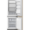fisher-paykel-integrated-refrigerator-freezer-ice-water-open Fisher & Paykel integrated refrigerator freezer with panel-ready design, internal water dispenser, automatic ice maker, and flexible food storage.