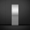 fisher-paykel-integrated-refrigerator-freezer-ice-water-unit-close Fisher & Paykel integrated refrigerator freezer with panel-ready design, internal water dispenser, automatic ice maker, and flexible food storage.