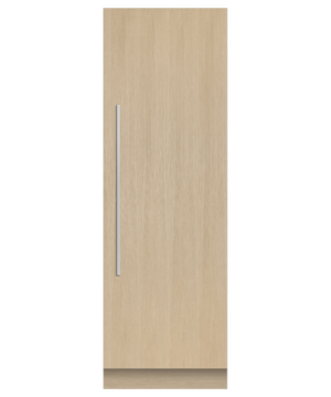Fisher & Paykel integrated triple zone refrigerator with panel-ready design, internal water dispenser, and flexible food storage for modern kitchens.