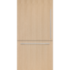 Fisher & Paykel 91cm integrated refrigerator freezer with automatic ice maker, panel-ready design, and bottom freezer drawer for modern kitchens.