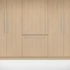 Fisher & Paykel 91cm integrated refrigerator freezer with automatic ice maker, panel-ready design, and bottom freezer drawer for modern kitchens.
