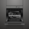 Fisher & Paykel Minimal grey built-in oven with 16 cooking functions, touchscreen controls, AeroTech™ technology, and a sleek glass finish.