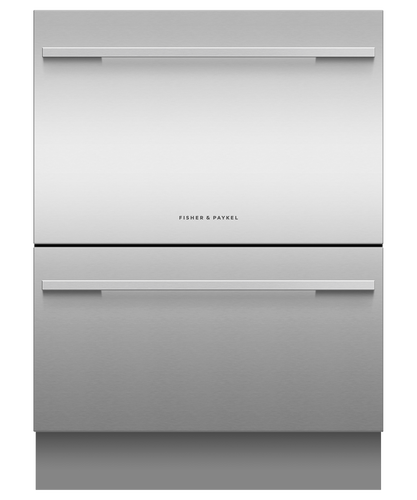 fisher-paykel-series-9-integrated-double-dishdrawer-dishwasher.-steelpng Fisher & Paykel Series 9 integrated Double DishDrawer™ dishwasher with panel-ready design, two independent drawers, and flexible loading for modern kitchens.