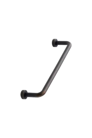 Lounge antique brown Zamac cabinet handle with ergonomic concave grip for kitchen cabinets and bespoke furniture.