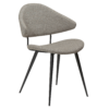 napoleon-chair-pebble-earth-bouclé-fabric-w-black-metal-legs-100204106-01-main The Napoleon chair in pebble earth boucle fabric with black metal legs