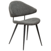 napoleon-chair-pebble-grey-boucle-fabric-with-black-metal-legs-100204102-01-main The Napoleon Dining chair in pebble grey boucle fabric