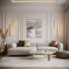 albatre-linear-wall-light-brass-18w-lifestyle Albatre Linear Wall Light – Brass 18W with slim contemporary design and warm 3000K LED illumination