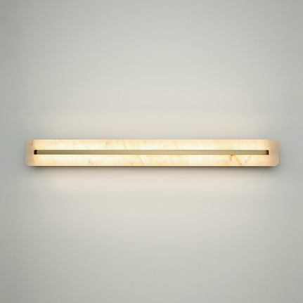 albatre-linear-wall-light-brass-18w-light Albatre Linear Wall Light – Brass 18W with slim contemporary design and warm 3000K LED illumination