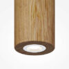 basic-linear-pendant-light-wood-head Basic Linear Pendant Light – Wood with slim cylindrical wooden shade and minimalist contemporary design.