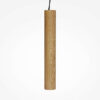 basic-linear-pendant-light-wood-top Basic Linear Pendant Light – Wood with slim cylindrical wooden shade and minimalist contemporary design.