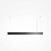 basis-linear-pendant-light-black Basis Linear Pendant Light in black with slim 1125mm aluminium profile and minimalist contemporary design.