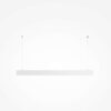 basis-linear-pendant-light-white Basis Linear Pendant Light in white with slim 1125mm aluminium profile and minimalist contemporary design.