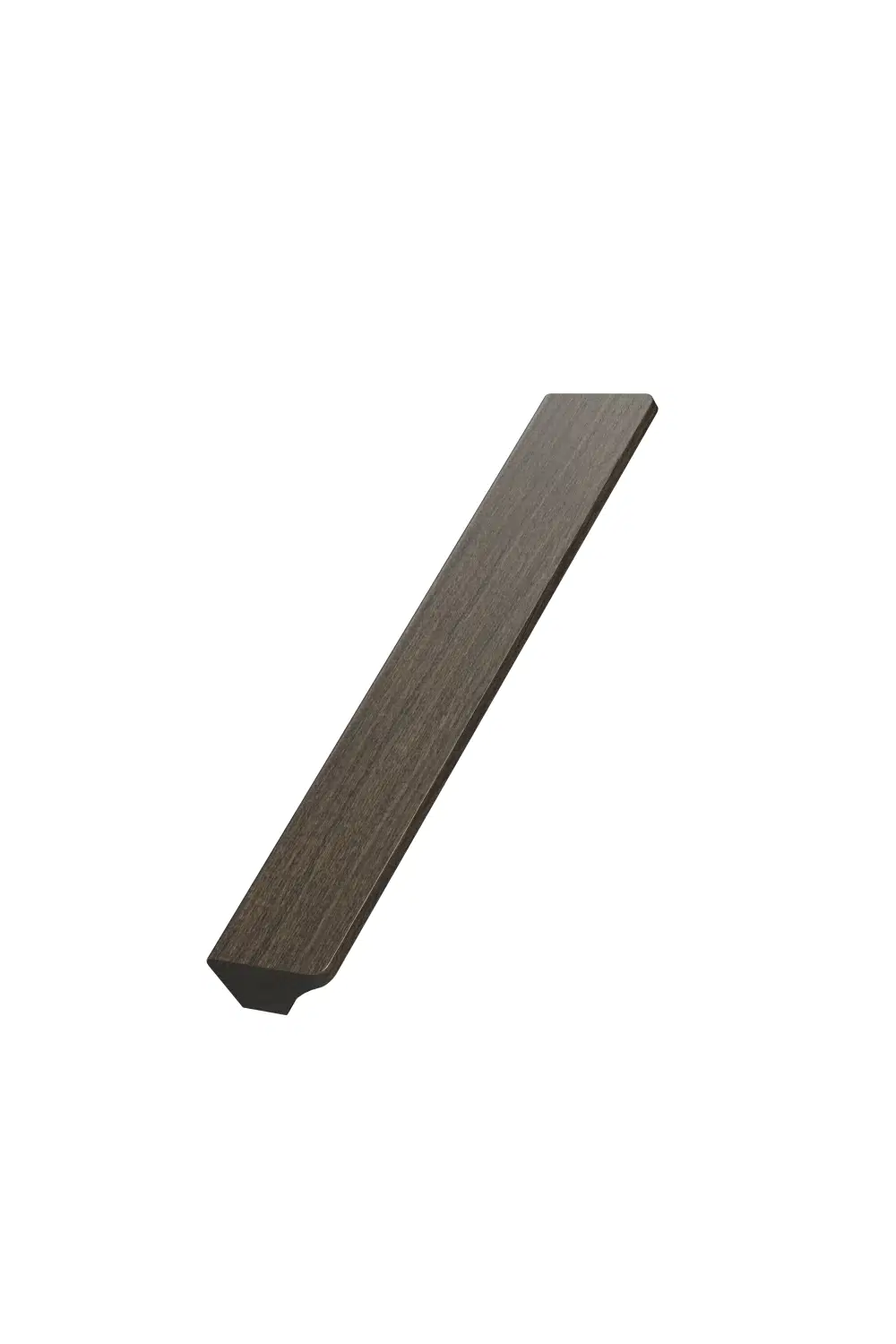 baum-handle-dark-brown-oak Baum dark brown oak cabinet handle for kitchen cabinets, drawers, wardrobes, and bespoke furniture.