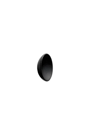 Bowl black stained ash cabinet knob for kitchen cabinets, drawers, wardrobes, and bespoke furniture.