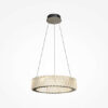 cilia-pendant-light-beige Cilia Pendant Light in beige with circular glass detailing and contemporary suspended design.