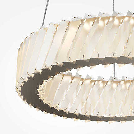 cilia-pendant-light-beige-close Cilia Pendant Light in beige with circular glass detailing and contemporary suspended design.