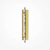 Clarett marble-effect and brass LED wall light with slim vertical design.