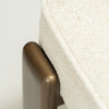 duct-counter-stool-simply-beige-boucle-antique-brass-close-up DUCT counter stool in Simply Beige bouclé with antique brass legs and upholstered backrest