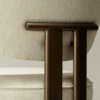 duct-counter-stool-simply-beige-boucle-antique-brass-zoom DUCT counter stool in Simply Beige bouclé with antique brass legs and upholstered backrest