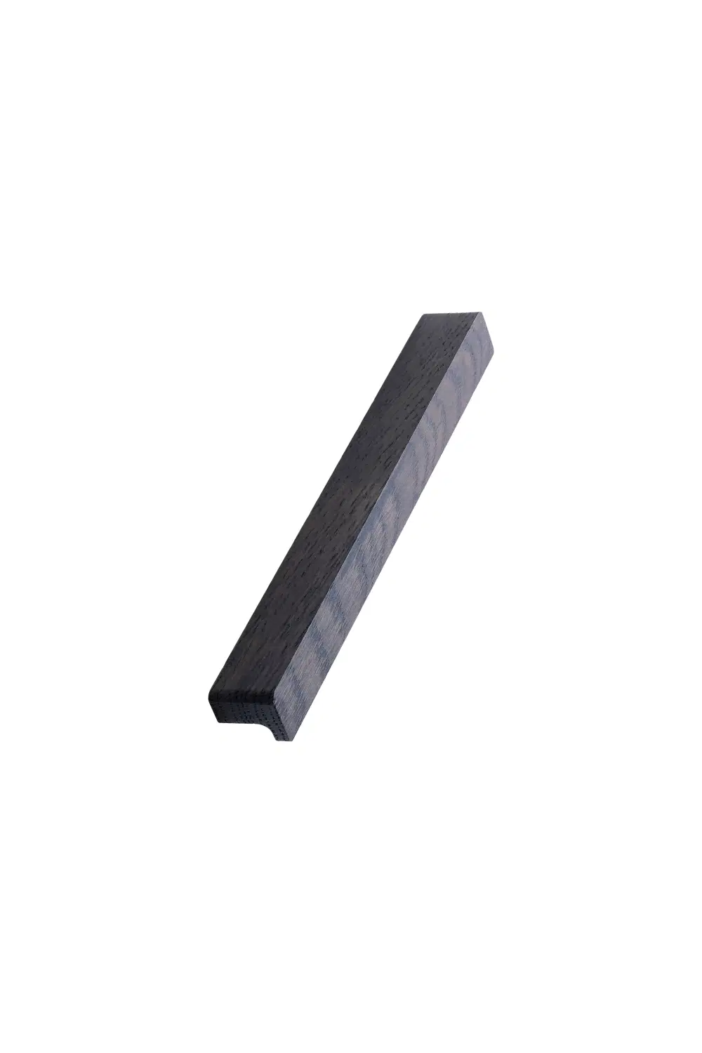 elan-handle-dark-brown-oak Elan dark brown oak cabinet handle for kitchen cabinets, drawers, wardrobes, and bespoke furniture.