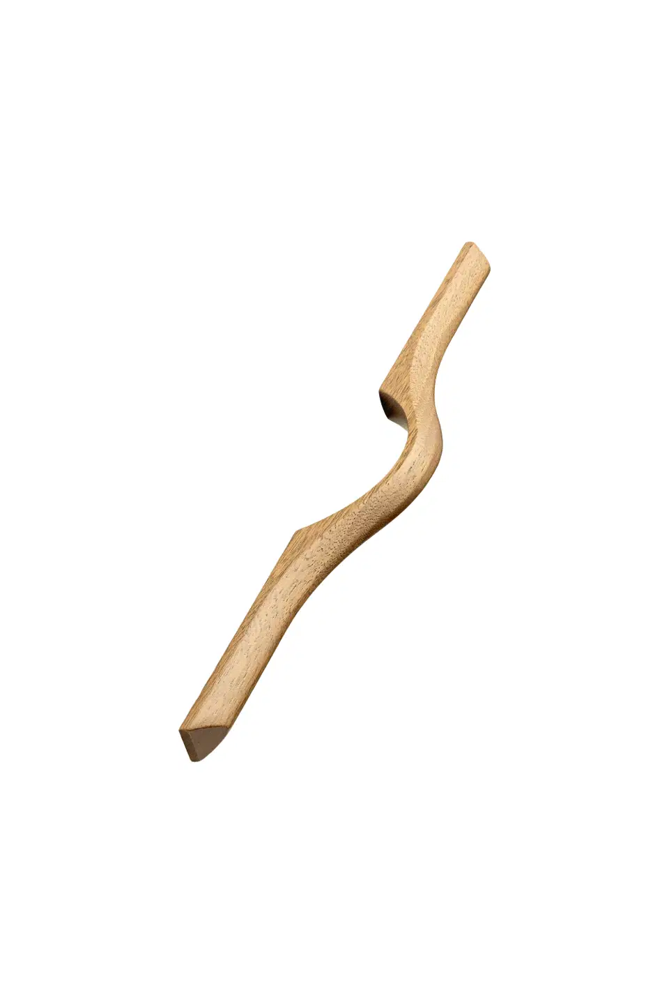 eros-handle-clear-lacquered-oak Eros clear lacquered oak cabinet handle for kitchen cabinets, drawers, wardrobes, and bespoke furniture.