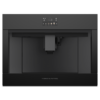 fisher&-paykel-coffee-machine Fisher & Paykel built in coffee machine in black minimal glass finish