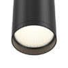 focus-s-ceiling-light-black-bulb Focus S Ceiling Light in black with compact cylindrical aluminium body and minimalist design.