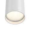 focus-s-ceiling-light-white-bulb Focus S Ceiling Light in white with compact cylindrical aluminium body and minimalist design.