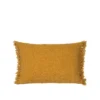 Fria rectangular cushion cover in warm Harvest Gold fabric, 40 x 60cm