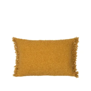 Fria rectangular cushion cover in warm Harvest Gold fabric, 40 x 60cm