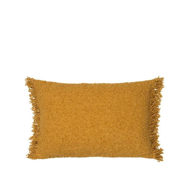 Fria rectangular cushion cover in warm Harvest Gold fabric, 40 x 60cm