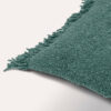 Fria rectangular cushion cover in rich teal fabric, 40 x 60cm
