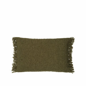 Fria rectangular cushion cover in Winter Moss fabric, 40 x 60cm