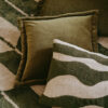 Fria rectangular cushion cover in Winter Moss fabric, 40 x 60cm