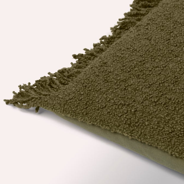 Fria rectangular cushion cover in Winter Moss fabric, 40 x 60cm
