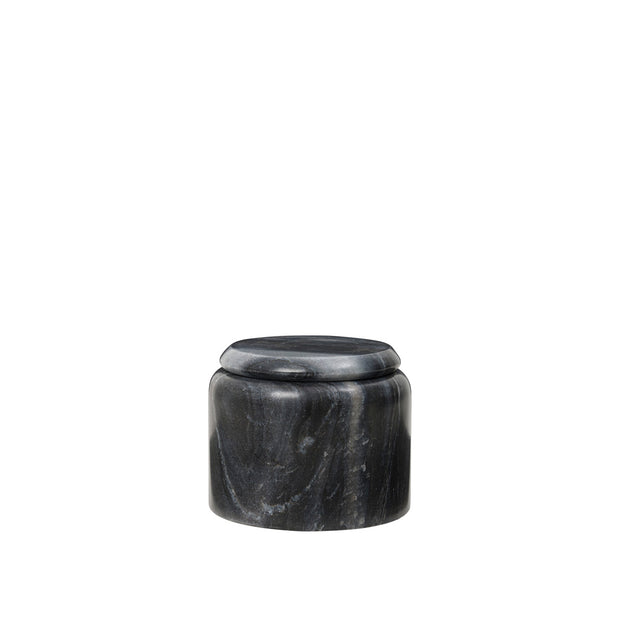hedvig-small-black-marble-canister Small Hedvig Canister in black marble with matching marble lid