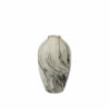 Large Ingrid Vase in beige and black reactive glazed ceramic with a tall sculptural design