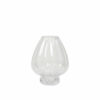 Malou Vase in clear mouthblown glass with a simple sculptural design