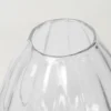 Malou Vase in clear mouthblown glass with a simple sculptural design