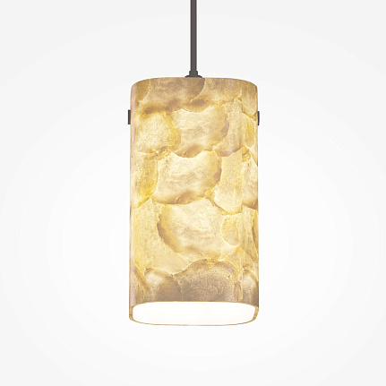 maris-3-light-linear-pendant-black-zoom Maris 3 light linear pendant with black frame and three textured warm-toned shades.