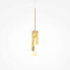 maris-gold-pendant-light-top Maris gold pendant light with slim contemporary design and warm 2700K LED illumination.