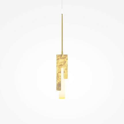 maris-gold-pendant-light-top Maris gold pendant light with slim contemporary design and warm 2700K LED illumination.