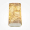 maris-wall-light-gold-angle Maris gold wall light with textured translucent shade and warm decorative finish.