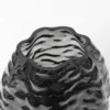 Milla Tall Vase in grey mouthblown glass with a slender sculptural shape