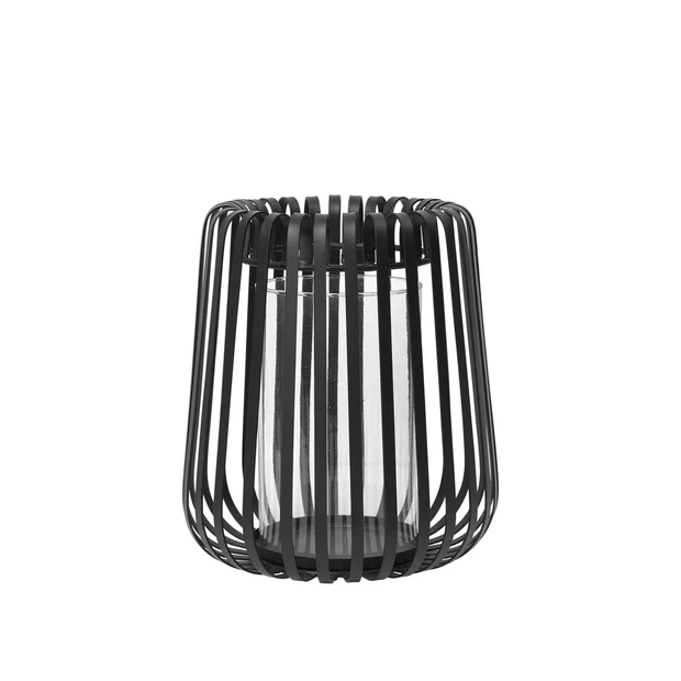 otis-hurricane-candle-holder-black-metal-glass Otis Hurricane Candle Holder in black metal and glass, 24.5 x 26.5 cm