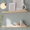 Protopia 120cm shelf in whitewashed oak veneer with clean contemporary design and natural wood grain.