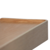 Protopia 120cm shelf in whitewashed oak veneer with clean contemporary design and natural wood grain.