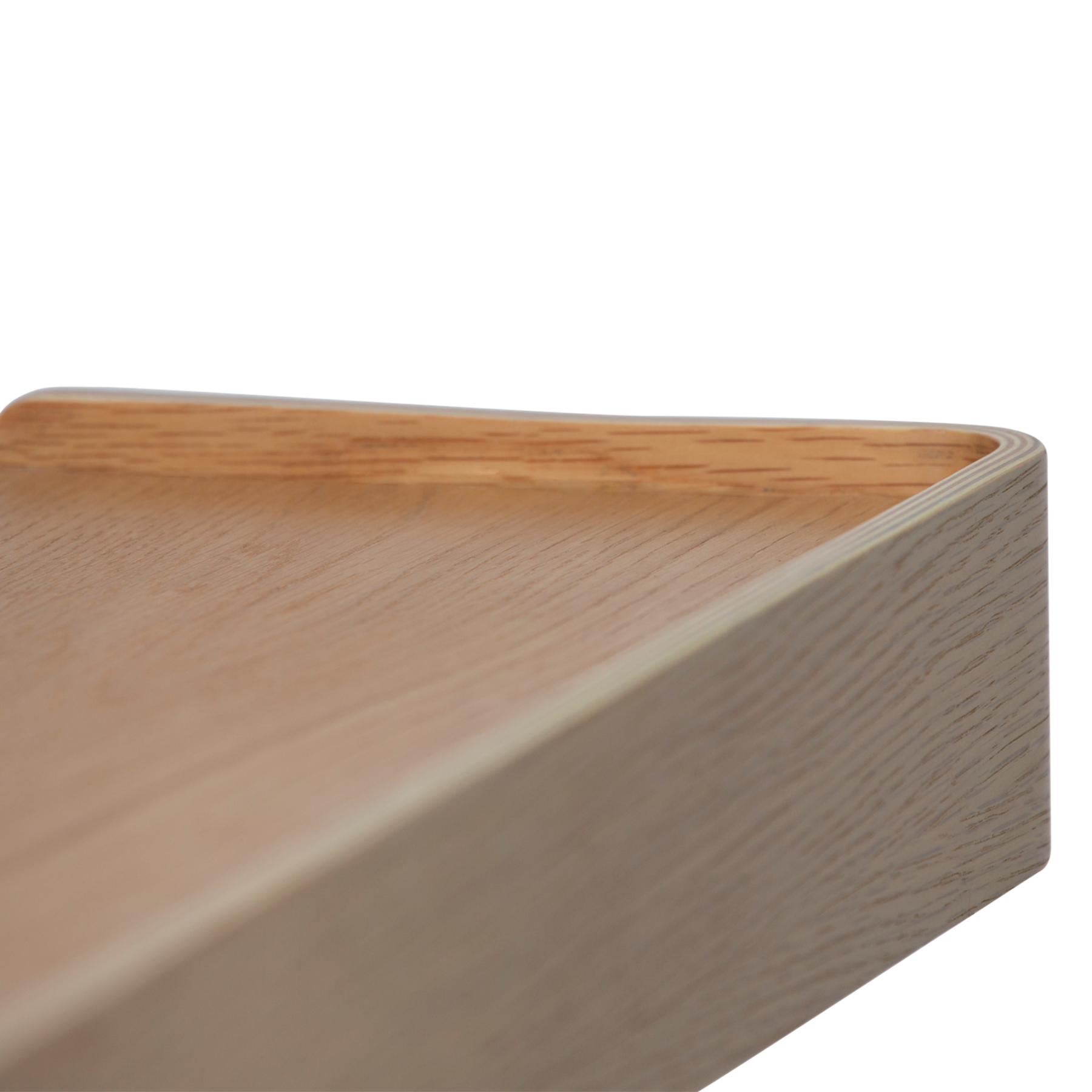 Protopia 120cm shelf in whitewashed oak veneer with clean contemporary design and natural wood grain.