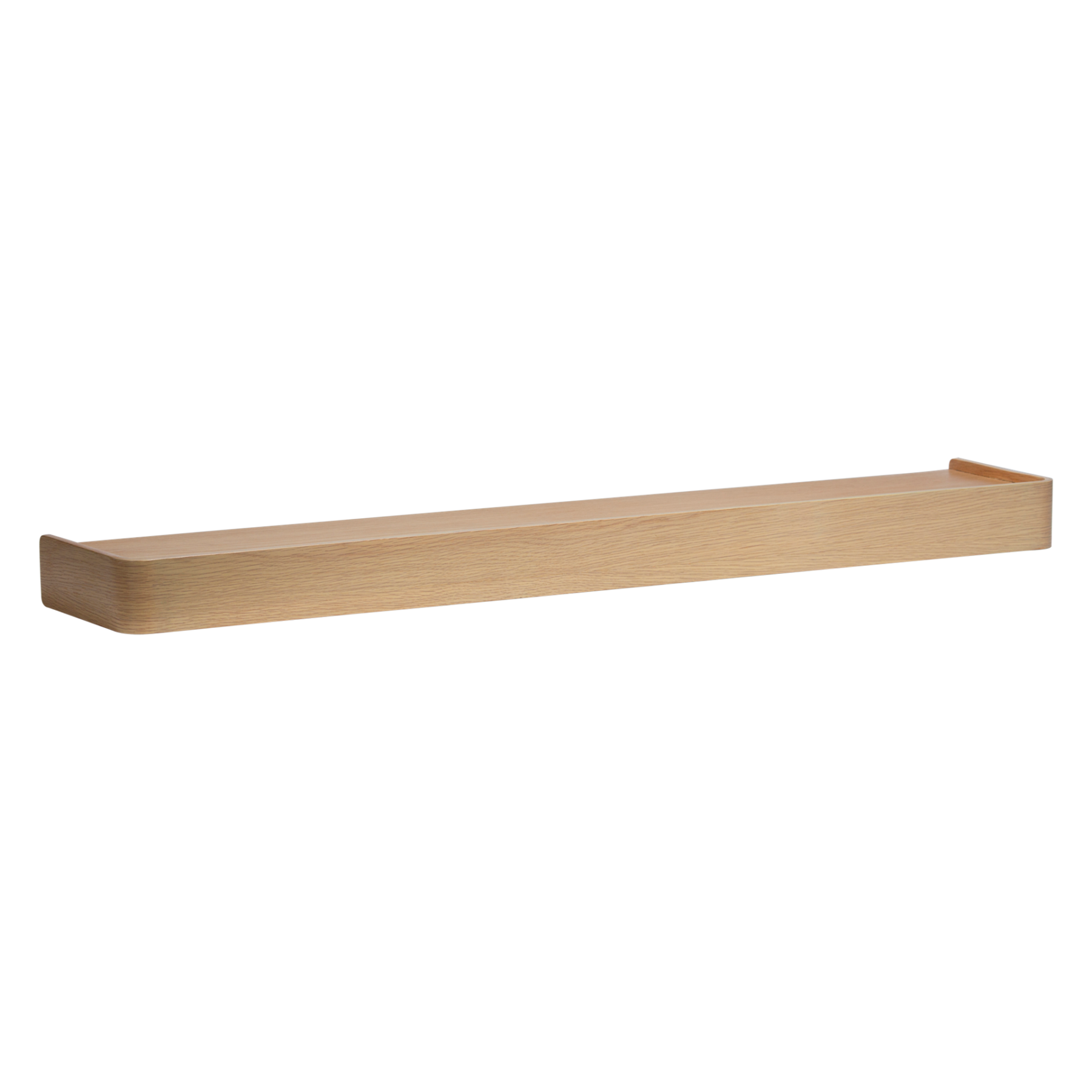 Protopia 120cm shelf in whitewashed oak veneer with clean contemporary design and natural wood grain.